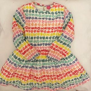 Mini Boden Rainbow Beach-inspired Print Dress